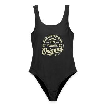 Dezember 1974 Dezember 1974 - Frauen Badeanzug - Schwarz - Vorne - AI Model Female 172 light (172cm)