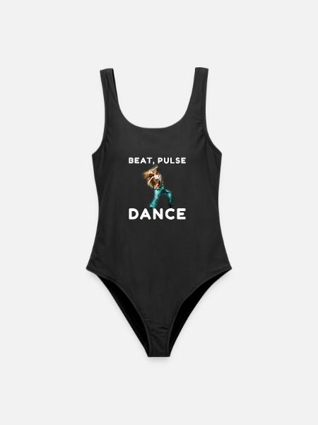 Beat Pulse Dance Silhouette - Frauen Badeanzug - Schwarz