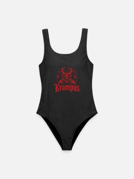 Krampus - Frauen Badeanzug - Schwarz
