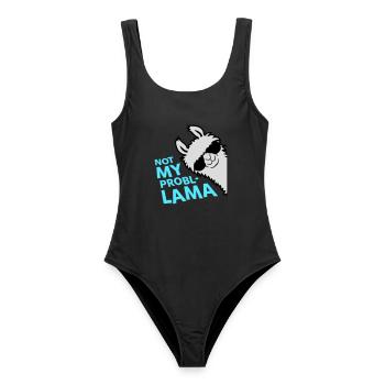 Lama Not My Problama Cool Side Lunettes de soleil - Maillot de bain femme - noir - Devant - AI Model Female 172 light (172cm)