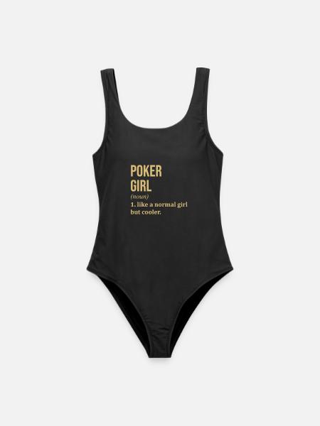 Poker Poker Poker - Frauen Badeanzug - Schwarz