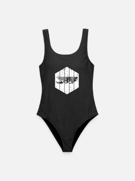 Triathlon Wettkampf - Frauen Badeanzug - Schwarz