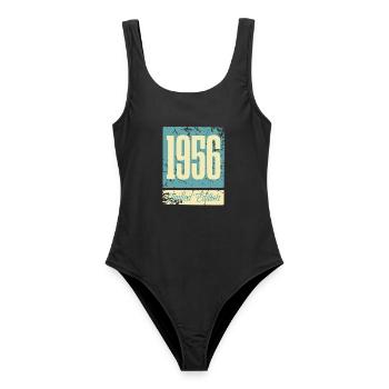 1956 Anniversaire de naissance Année de naissance - Maillot de bain femme - noir - Devant - AI Model Female 172 light (172cm)