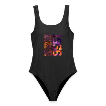 70E ANNIVERSAIRE ÉDITION LIMITÉE 1956 - Maillot de bain femme - noir - Devant - AI Model Female 172 light (172cm)