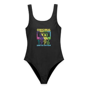 Original 1996 Cassette 30e Anniversaire 30 ans Tee - Maillot de bain femme - noir - Devant - AI Model Female 172 light (172cm)