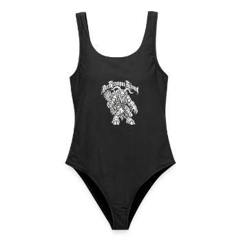 Krampus - Frauen Badeanzug - Schwarz - Vorne - AI Model Female 172 light (172cm)