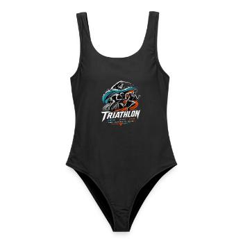 Triathlon - Frauen Badeanzug - Schwarz - Vorne - AI Model Female 172 light (172cm)