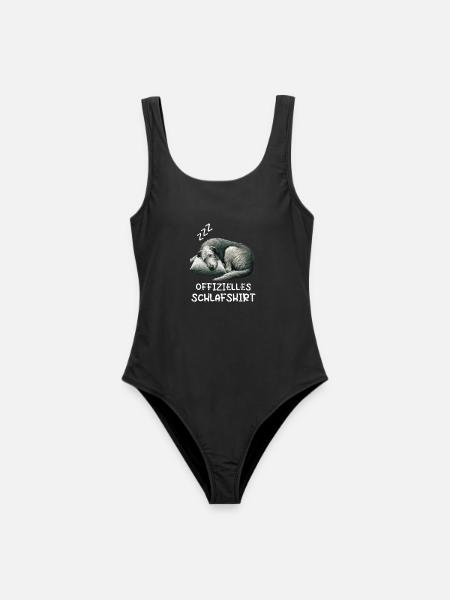 Offizielles Schlafshirt Irischer Wolfshund - Frauen Badeanzug - Schwarz