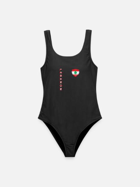 Libanon Beirut Libanese Libanesin Libanesisch LBN - Frauen Badeanzug - Schwarz