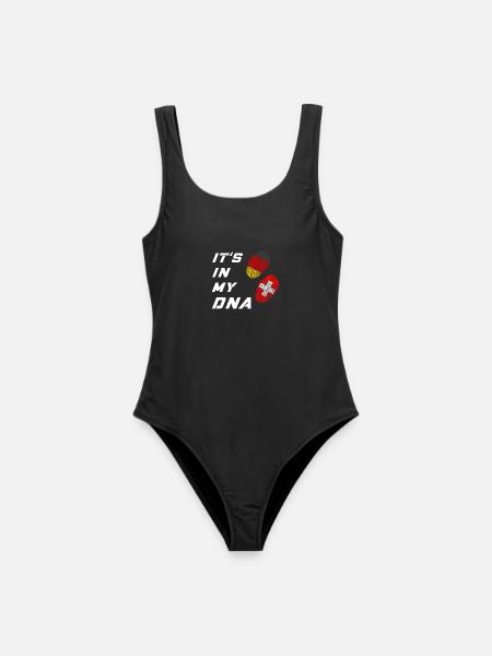 In meiner DNA Deutschland und Schweiz - Frauen Badeanzug - Schwarz