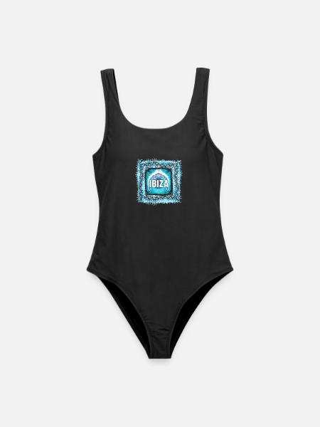 Ibiza Elektronik Kunst Design - Frauen Badeanzug - Schwarz