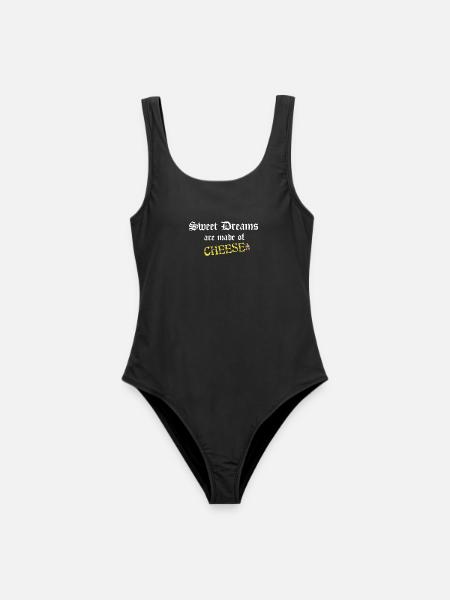 Käseträume Gothic - Frauen Badeanzug - Schwarz