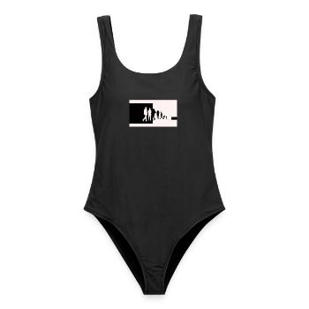 Silhouettes in transition - Women's Swimsuit - black - Front - AI Model Female 172 light (172cm)