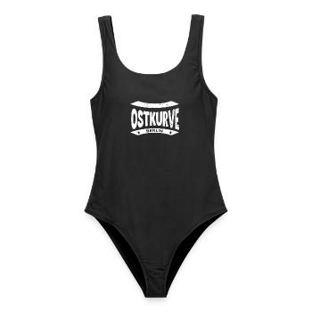 Ostkurve, Mug, Sac, Chaussettes du Stade de Berlin - Maillot de bain femme - noir - Devant - AI Model Female 172 light (172cm)