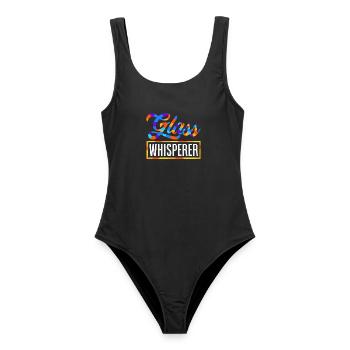 Stained Glass Art Stained Glass Artist - Women's Swimsuit - black - Front - AI Model Female 172 light (172cm)