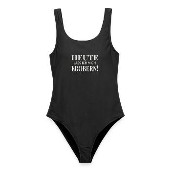 Aujourd’hui, je me suis laissé conquérir ! - Maillot de bain femme - noir - Devant - AI Model Female 172 light (172cm)
