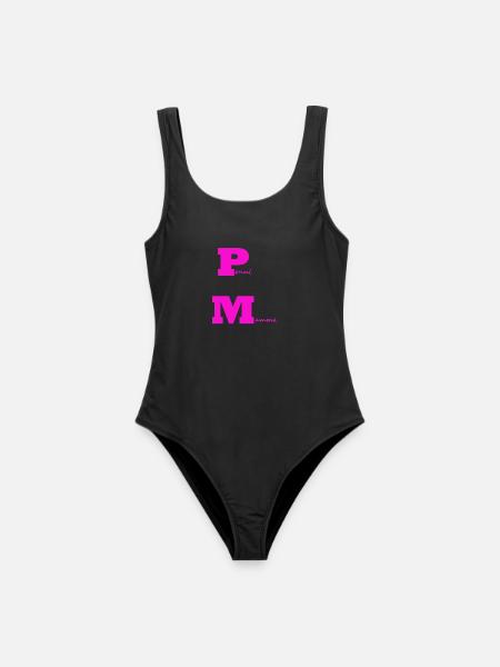PonyMom pink - Frauen Badeanzug - Schwarz