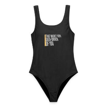 Ce n’était pas très axé sur les données de ta part, nerd drôle - Maillot de bain femme - noir - Devant - AI Model Female 172 light (172cm)