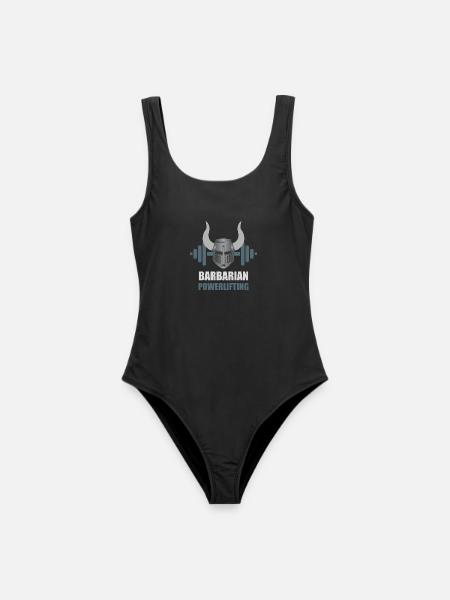 Barbarian Warrior Powerlifting Workout - Women's Swimsuit - black