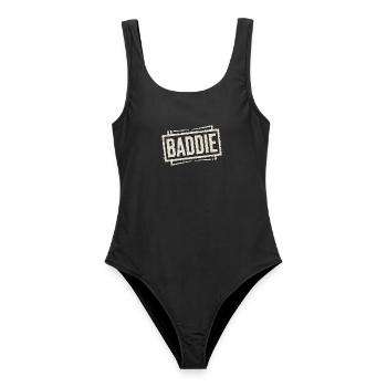 Baddie Aesthetic Böses Mädchen Bad Girl Baddie - Frauen Badeanzug - Schwarz - Vorne - AI Model Female 172 light (172cm)