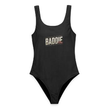 Baddie Aesthetic Böses Mädchen Bad Girl Baddie - Frauen Badeanzug - Schwarz - Vorne - AI Model Female 172 light (172cm)