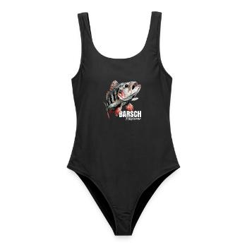 Barsch Flüsterer - Frauen Badeanzug - Schwarz - Vorne - AI Model Female 172 light (172cm)