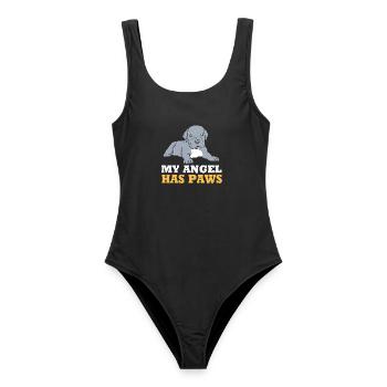 Cane Corso - Frauen Badeanzug - Schwarz - Vorne - AI Model Female 172 light (172cm)