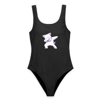 West Highland Terrier - Frauen Badeanzug - Schwarz - Vorne - AI Model Female 172 light (172cm)