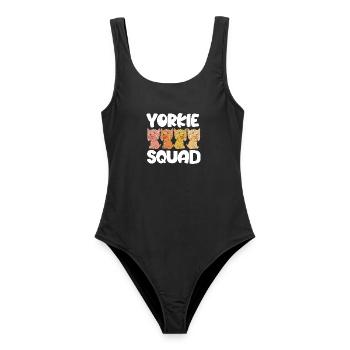 Yorkshire Terrier - Frauen Badeanzug - Schwarz - Vorne - AI Model Female 172 light (172cm)