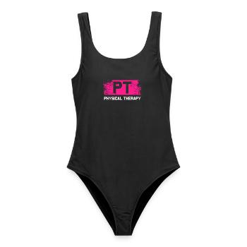 Thysical therapy PT Physiotherapie Physiotherapeut - Frauen Badeanzug - Schwarz - Vorne - AI Model Female 172 light (172cm)