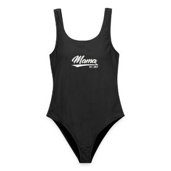 Mama 2027 Vintage Mama est 2027 - Frauen Badeanzug - Schwarz - Vorne - AI Model Female 172 light (172cm)