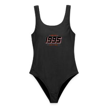 31. Geburtstag Limited Edition Jahrgang 1995 - Frauen Badeanzug - Schwarz - Vorne - AI Model Female 172 light (172cm)