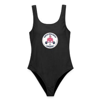 Beintag erfolgreich ignoriert Lustiges Pumper - Frauen Badeanzug - Schwarz - Vorne - AI Model Female 172 light (172cm)
