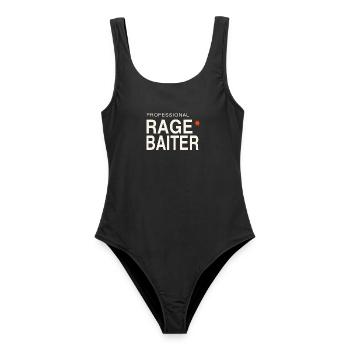 Professional Rage Baiter Ragebait Jugendwort 2026 - Frauen Badeanzug - Schwarz - Vorne - AI Model Female 172 light (172cm)