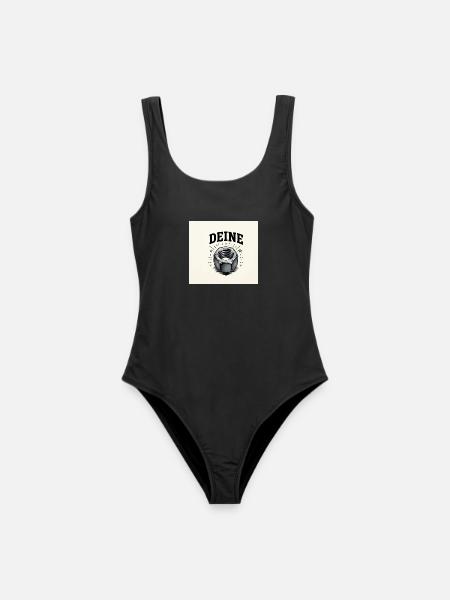 Deine Schraube Vintage Nut Grafik - Frauen Badeanzug - Schwarz