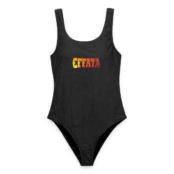 EFFATA - Women's Swimsuit - black - Front - AI Model Female 172 light (172cm)