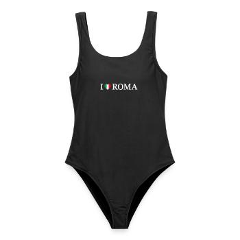 I love Roma Italien Rom - Frauen Badeanzug - Schwarz - Vorne - AI Model Female 172 light (172cm)