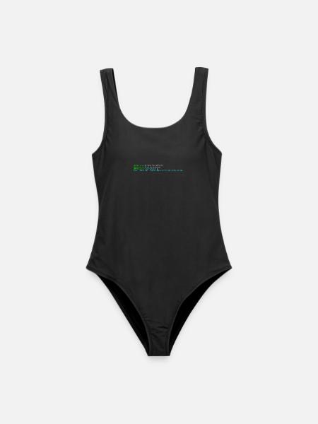 Linux-Terminal - Frauen Badeanzug - Schwarz