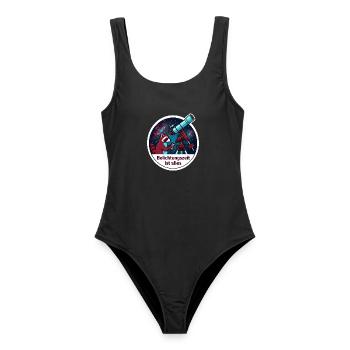 Astrofotografie Belichtungszeit Teleskop T-Shirt - Frauen Badeanzug - Schwarz - Vorne - AI Model Female 172 light (172cm)