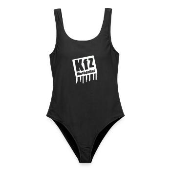 KIZ Mechaniker Logo - Frauen Badeanzug - Schwarz - Vorne - AI Model Female 172 light (172cm)