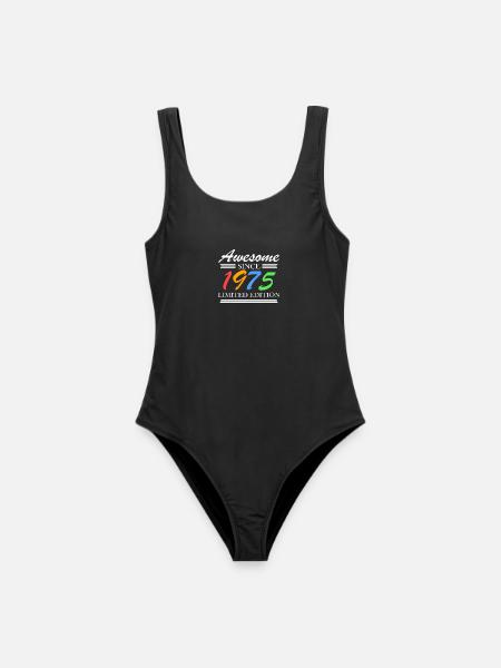 1975 - Fantastisch seit 1975 - Jahrgang 1975 - Frauen Badeanzug - Schwarz