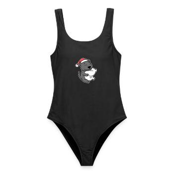 Black Panther Noël Sommeil Sommeil - Maillot de bain femme - noir - Devant - AI Model Female 172 light (172cm)