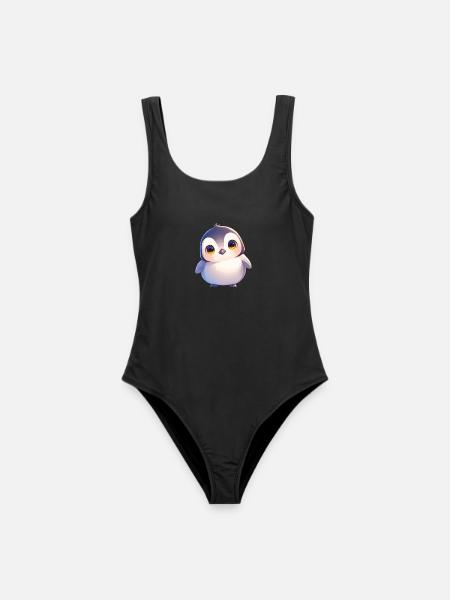Pinguine Pinguin - Frauen Badeanzug - Schwarz