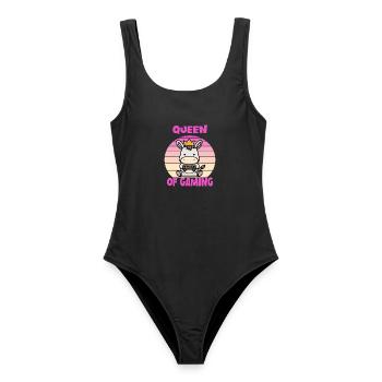 Reine du jeu - Maillot de bain femme - noir - Devant - AI Model Female 172 light (172cm)