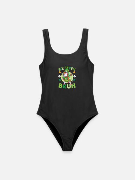 Einhorn-St. Patrick's Day - Frauen Badeanzug - Schwarz