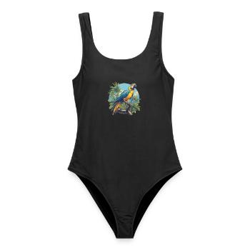 L’ère de l’ara - Maillot de bain femme - noir - Devant - AI Model Female 172 light (172cm)
