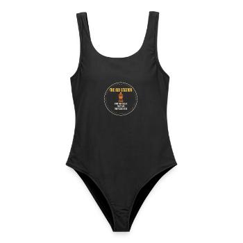 Lustiger Trail Spruch Geschenk Trailläufer - Frauen Badeanzug - Schwarz - Vorne - AI Model Female 172 light (172cm)