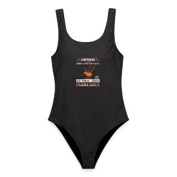Dudelsackspieler Dudelsack Männer Geschenk - Frauen Badeanzug - Schwarz - Vorne - AI Model Female 172 light (172cm)