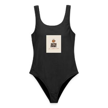 Kaffee - Frauen Badeanzug - Schwarz - Vorne - AI Model Female 172 light (172cm)