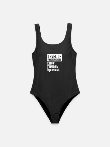 Laufen Laufen Laufen - Frauen Badeanzug - Schwarz